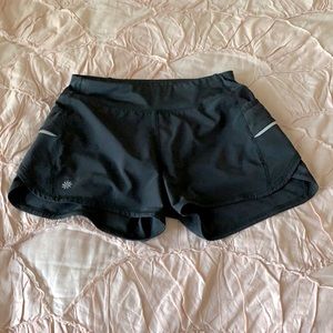 Athleta girls black shorts